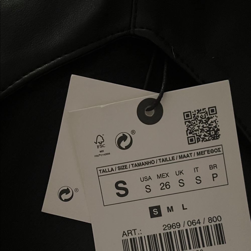 ZARA faux leather jumpsuit (S) NWT - Picture 7 of 12